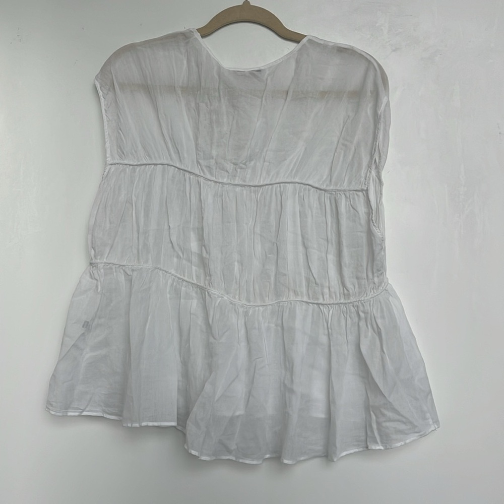 Massimo Dutti Cotton Voile Blouse - Picture 7 of 10